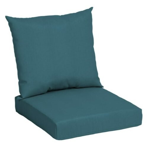 Mainstays 45″ x 22.75″ Solid Teal Rectangle Outdoor 2-Piece Deep Seat