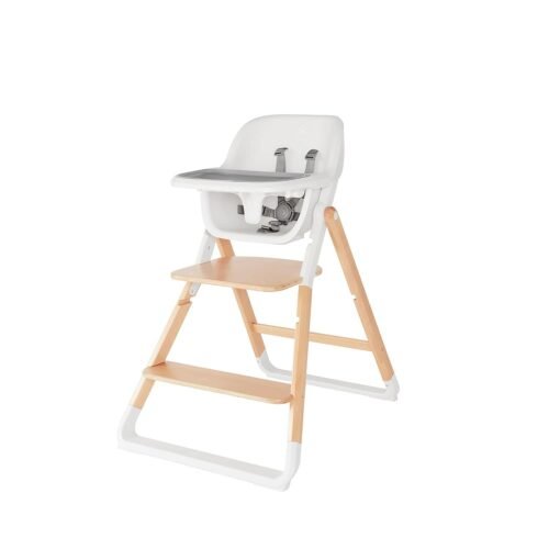 Ergobaby Evolve Baby Essentials Portable High Chair, Natural Wood