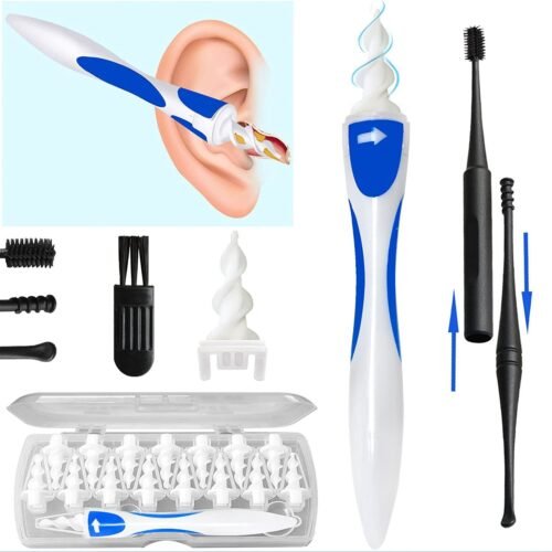 3-in-1 Ear Cleaner + Silicone Ear Wax Removal Tool