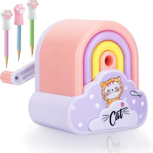 Cute Rainbow Pencil Sharpener for Kids